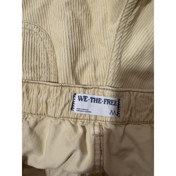 Free People We the Free Size M Second Chances Corduroy Shorts Yellow - Picture 4 of 7